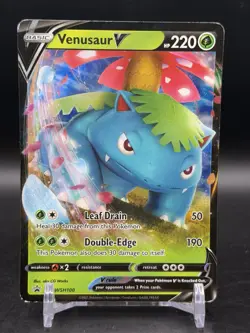 Venusaur V SWSH100 Pokemon TCG Sword & Shield Promo Ultra Rare Card LP - Image 1