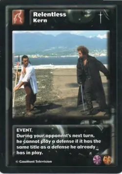 Highlander CCG - Four Horseman - Relentless Kern Rare Card - Image 1
