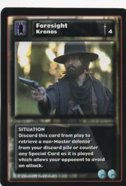 Highlander CCG - Four Horseman - Foresight Kronos Rare Card - Image 1