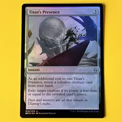 Titan's Presence | Foil | U | 14 | Battle for Zendikar | Magic: The Gathering - Image 1