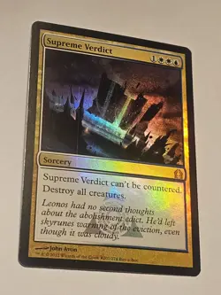 Supreme Verdict Buy-A-Box Promo Foil MTG Magic The Gathering LP - Image 1