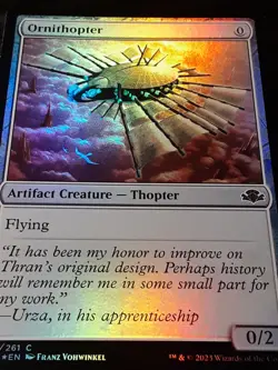 Ornithopter FOIL , Dominaria Remastered , NM , MTG, FREE SHIPPING - Image 2