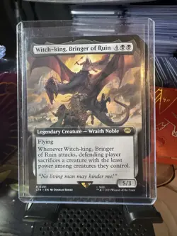 MTG Witch-king, Bringer of Ruin (Extended Art) - Lord of the Rings R 0391 - Image 1