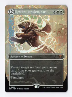 Restoration Seminar (Borderless) (Foil) 0290 (M) MTG Secrets of Strixhaven (SOS) - Image 1