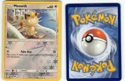MEOWTH 101/147 COMMON BURNING SHADOWS POKEMON MP - Image 1