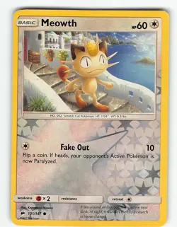 MEOWTH 101/147 COMMON BURNING SHADOWS POKEMON MP - Image 2