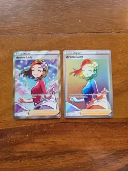 Pokemon Lot Of 2 Aroma Lady 199/203 And Rainbow Secret 221/203 Waifu Trainer - Image 1