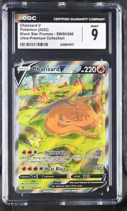 Charizard V *CGC 9* Full Art *Sword & Shield UPC Promo* #260 * Pokemon - Image 1