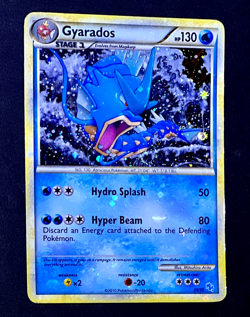 2010 Pokemon GYARADOS HeartGold & SoulSilver HOLO BLEED Promo Card #30/30 SWIRL - Image 3