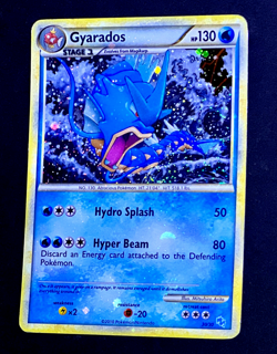 2010 Pokemon GYARADOS HeartGold & SoulSilver HOLO BLEED Promo Card #30/30 SWIRL - Image 4