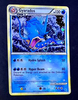2010 Pokemon GYARADOS HeartGold & SoulSilver HOLO BLEED Promo Card #30/30 SWIRL - Image 5