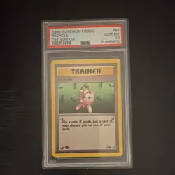 Pokemon Recycle Fossil 1st Edition Trainer Card 1999 PSA 10 #61 English - Image 1