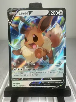 Pokemon TCG Eevee V 108/159 Sword & Shield Crown Zenith NM - Image 1