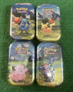 Pokemon Ascended Heroes Mini Tins Lot of 4 Brand New Sealed - Image 1
