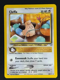 Cleffa 20/111 Rare Neo Genesis Pokemon Unlimited Near Mint - Image 1