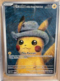 Pokemon 2023 SVP Pikachu with Grey Felt Hat 085 Holo Full Art PSA 10 - Image 3