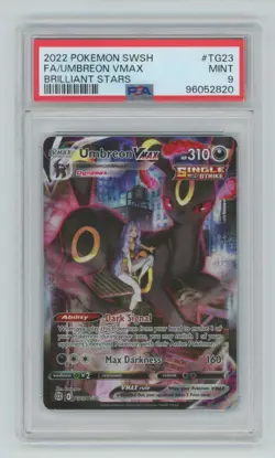 Pokemon TCG Pokemon Umbreon VMAX Brilliant Stars PSA 9 - Image 1