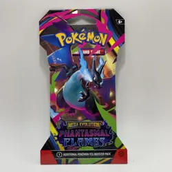 Pokemon Mega Evolution-Phantasmal Flames SLEEVED BOOSTER PACK Mega Charizard X e - Image 1