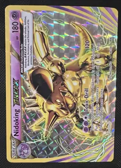 2016 Pokemon Nidoking BREAK 46/108 XY Evolutions LP - Image 1