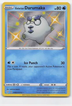 GALARIAN DARUMAKA SV023/SV122 SHINY RARE SHINING FATES SHINY VAULT POKEMON - Image 1