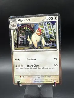 Vigoroth 161/193 Cosmos Holo Exclusive Promo Paldea Evolved Pokemon Card - Image 3