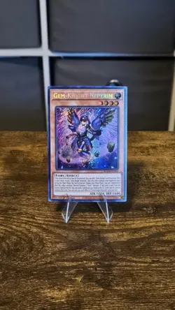 Yugioh Gem Knight Nepyrim Secret Rare BLMM-EN021 1st Edition Card - Image 1
