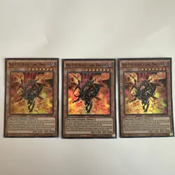Red-Eyes Black Flare Dragon CORE-EN020 Clash of Rebellions 1st NM X3 Playset - Image 1