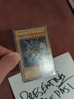 Yugioh 2002 Red-Eyes B. Dragon LOB-070 Unl Glossy (PRICED TO SELL QUICK) MP/HP - Image 3