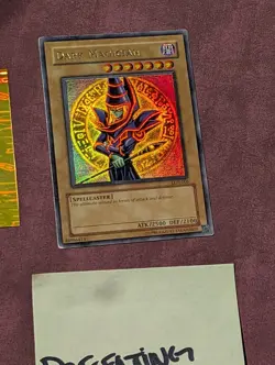 Yugioh 2002 DARK MAGICIAN LOB-005 Unlimted Glossy (PRICED TO SELL QUICK) MP - Image 2