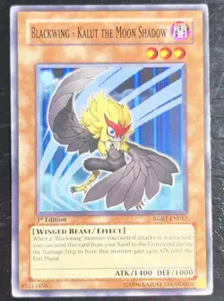 3x Blackwing - Kalut the Moon Shadow RGBT-EN012 Raging Battle 1st Ed LP Playset - Image 2