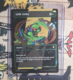 Super Combo Alt Art Foil Rare Commander TMNT EN 0095 MTG Sorcery Card - Image 1