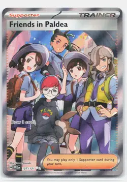 Friends in Paldea Holo SV: Prismatic Evolutions #137/131 Pokemon Card TCG Cona N - Image 1