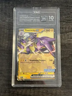 Toxtricity 2025 Pokemon SVP Scarlet & Violet Black Star Promos 215 Card (TAG 10) - Image 1