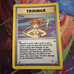 Pokemon TCG Misty Trainer Card Gym Heroes 18/132 Holo Rare NM - Image 1