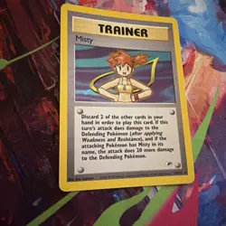 Pokemon TCG Misty Trainer Card Gym Heroes 18/132 Holo Rare NM - Image 4