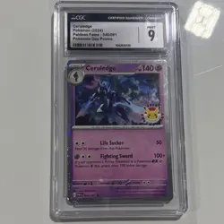 Pokemon Ceruledge Paldean Fates 040/091 CGC 9 Promo Holo Card 2024 - Image 2