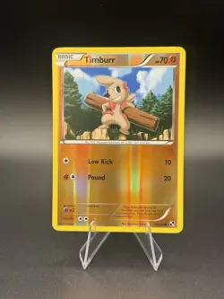 Pokemon 2011 TCG Timburr Black White Reverse Holo Card 59/114 - MP - Image 1