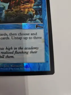 MTG Foil Frantic Search Instant Blue Card 1999 Jeff Miracola 32/143 #2 - Image 3