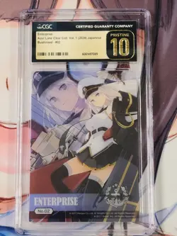 Azur Lane Clear Card Collection Vol. 1 No. 02 Enterprise CGC 10 Pristine - Image 1