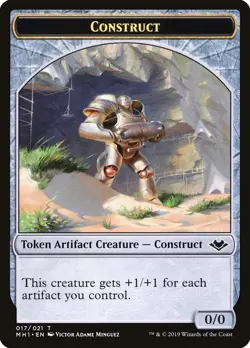 Construct 1x TOKEN MtG ENGLISH Modern Horizons SP/NM - Image 1