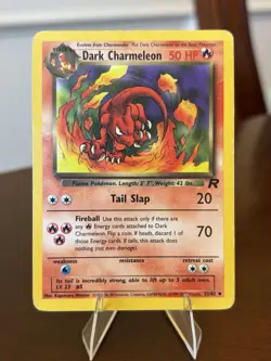 Dark Charmeleon Uncommon Unlimited Team Rocket 32/82 HP Pokemon TCG - Image 1