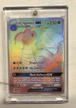 Dragonite GX 248/236 • Unified Minds Secret Rainbow Holo Pokemon TCG NM - Image 1