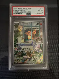 2023 POKEMON SVP EN-SV BLACK STAR PROMO #044 CHARMANDER PSA 10 - Image 1