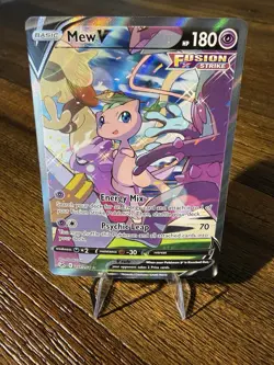 Pokemon Mew V Full Art Holo Ultra Rare Fusion Strike 251/264 180 HP Card - Image 1