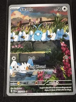 Swablu 213/182 Illustration Rare Paradox Rift NM Pokemon Card - Image 1