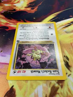 Team Rocket's Meowth 18 LP-NM Black Star Promo Non Holo WoTC 2000 Pokemon TCG - Image 3