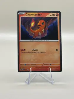CHARMANDER #047 POKEMON Scarlet & Violet 151 Promo (Cosmic Holo, NM) ENGLISH - Image 1