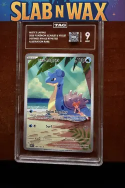 Pokemon tcg SV10: Destined Rivals Misty's Lapras #194/182 TAG 9 - Image 1