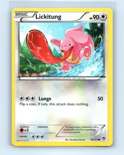 Pokemon tcg XY - Furious Fists Lickitung Moderately played - Image 1