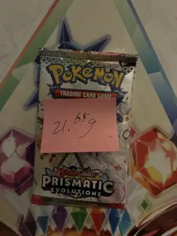 VERY HEAVY! 🔥21.65g Prismatic Evolutions Pokemon Sealed Booster Pack New✅ - Image 2
